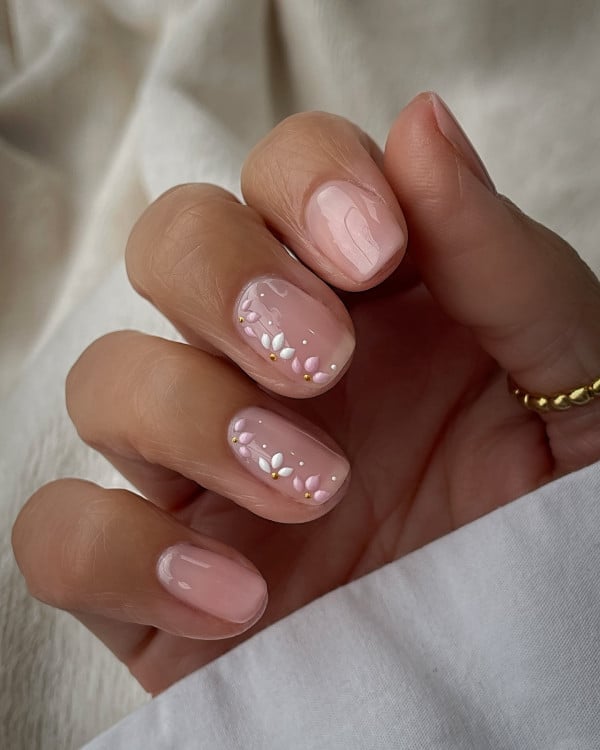 Red Silver Snowflake Dot Short Square Nails Red Silver Snowflake Dot Short Square Nails — Trendy Short Gel Nails