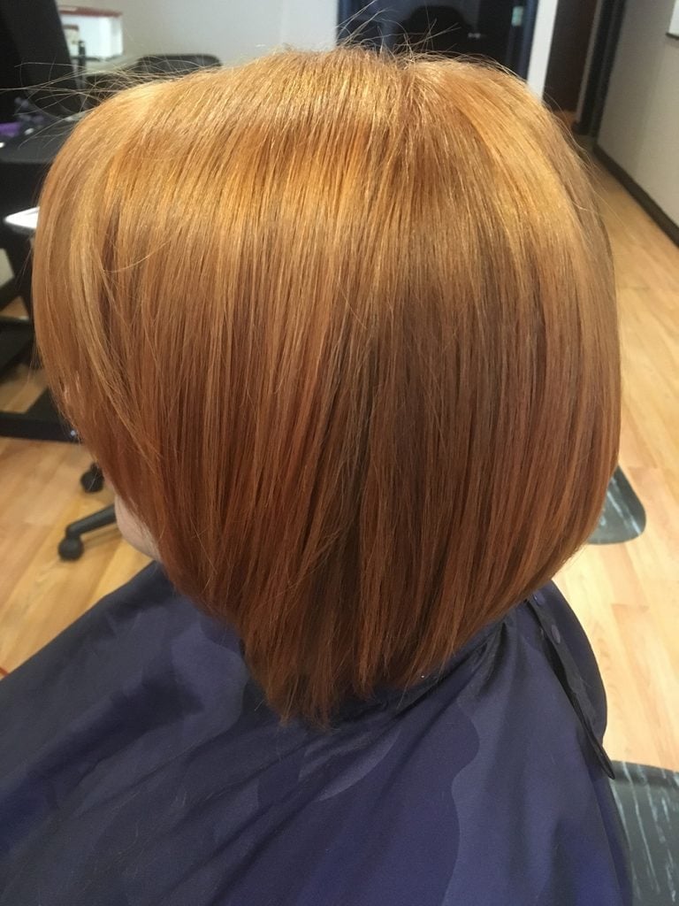 Collarbone Reddish-Brown Bob Shape Collarbone Reddish-Brown Bob Shape — Trendy Sleek Hairstyles