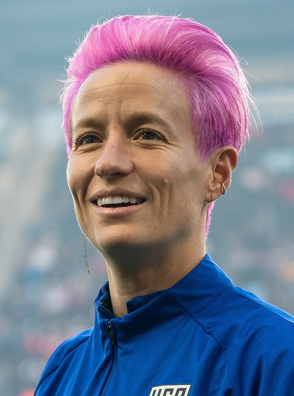 Vibrant Pink Textured Short Pixie Vibrant Pink Textured Short Pixie — Trendy Soccer Hair