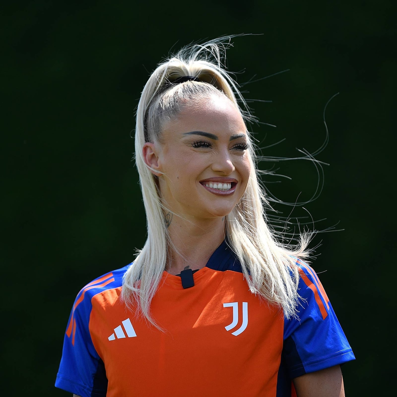 Numerous Thin Pink Braids Mid-Back Numerous Thin Pink Braids Mid-Back — Trendy Soccer Hair