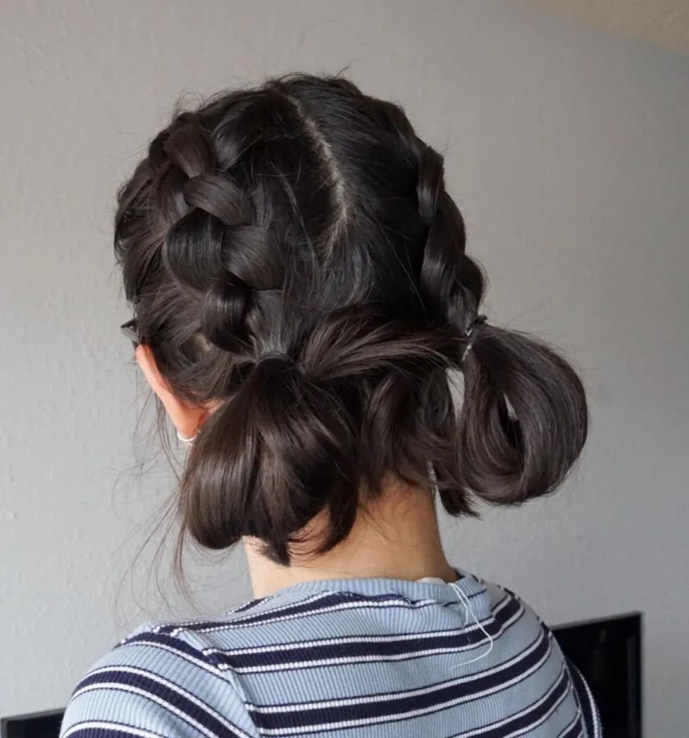 Dutch Braids To Low Pigtails Collarbone Dutch Braids To Low Pigtails Collarbone — Trendy Soccer Hair