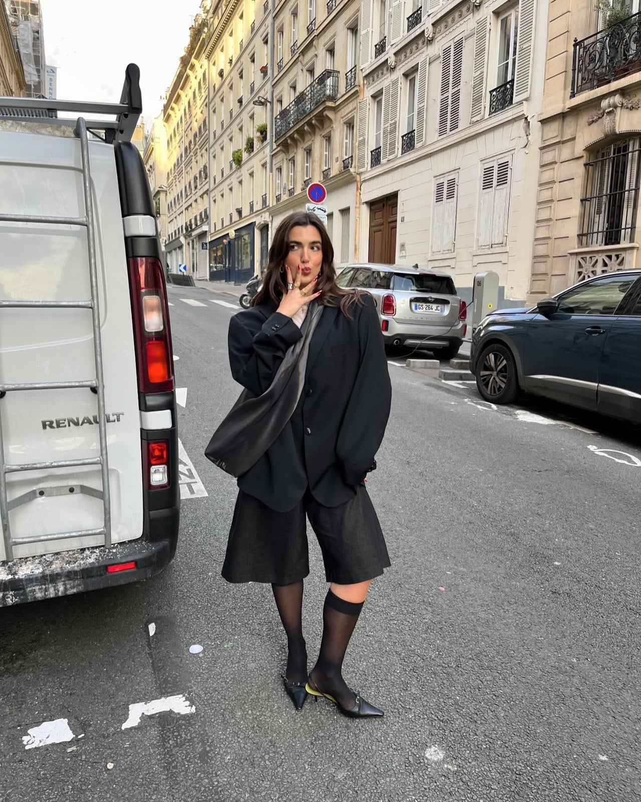 Cream Ribbed Socks with Black and Tan Boots — Trendy Socks Outfits
