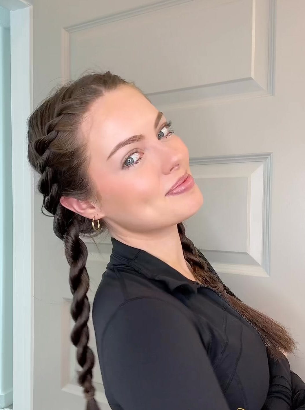 Shoulder Twisted Braids — Trendy Softball Hair