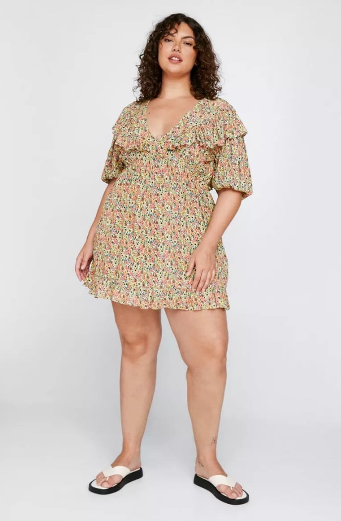 Floral Smocked Bodice Mini Dress Floral Smocked Bodice Mini Dress — Trendy Sorority Outfits