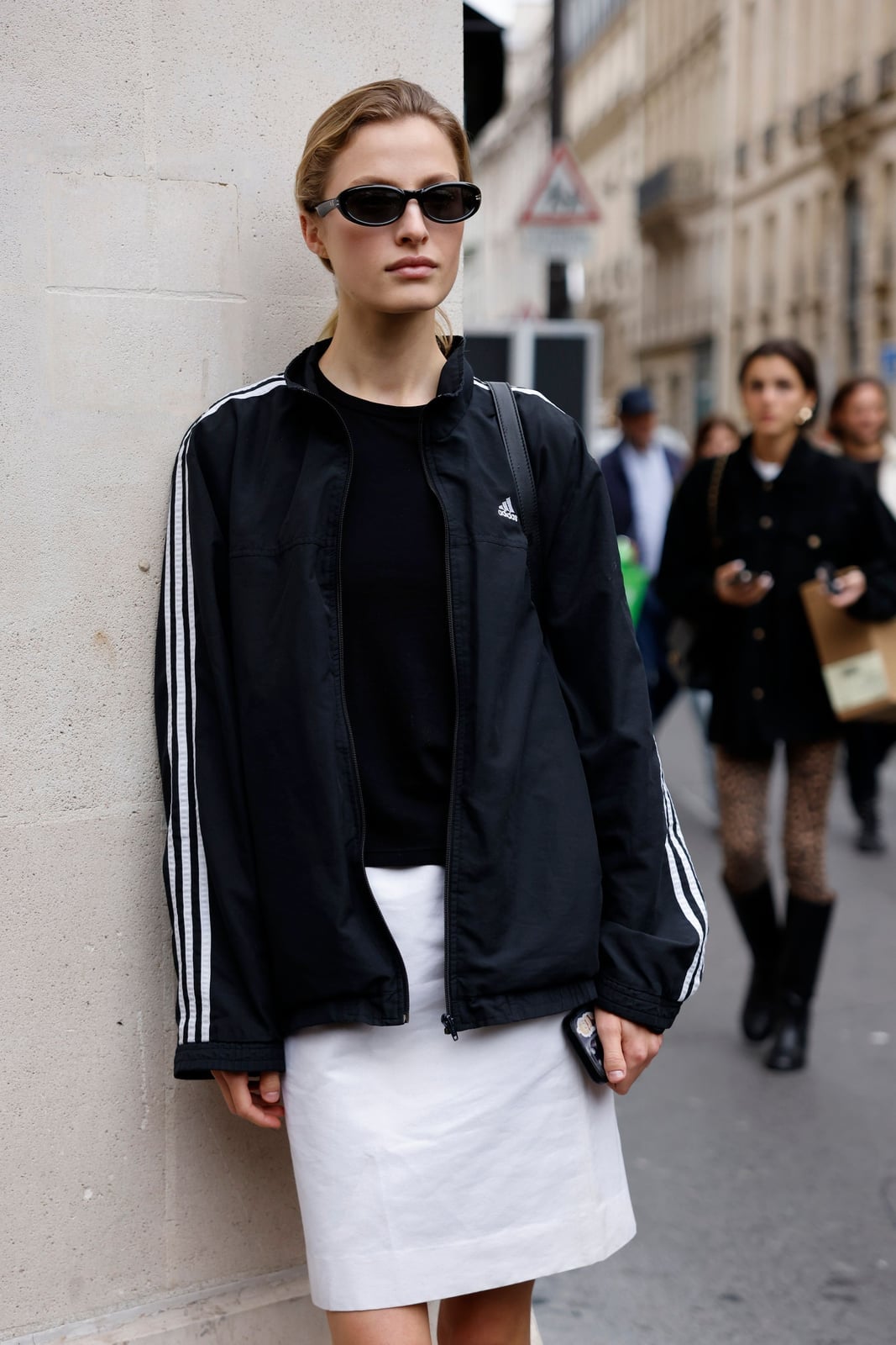 Track Jacket With A-Line Skirt — Trendy Sporty Outfits