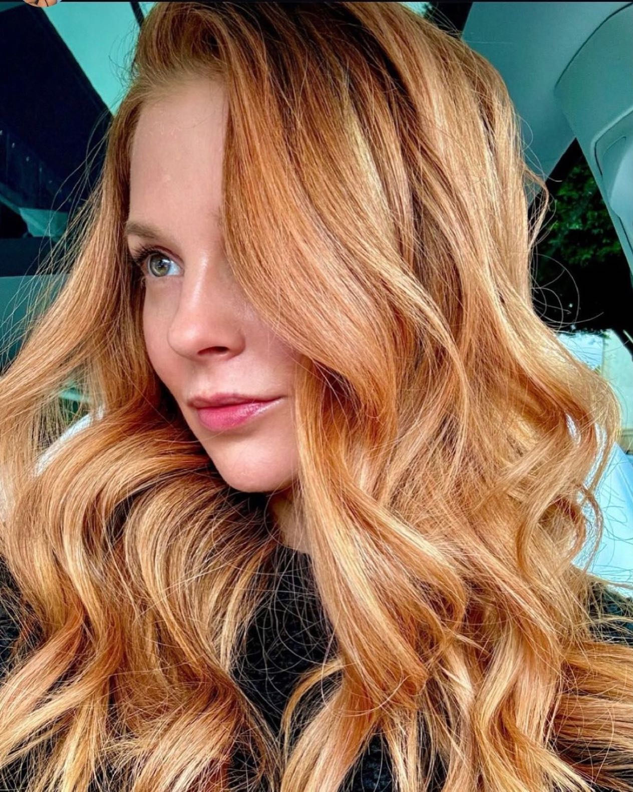 Copper Strawberry Blonde Curls Blowout — Trendy Strawberry Blonde Hair