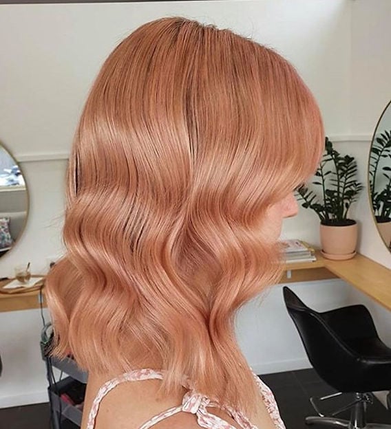 Chin Length Bob Creamy Strawberry Blonde — Trendy Strawberry Blonde Hair