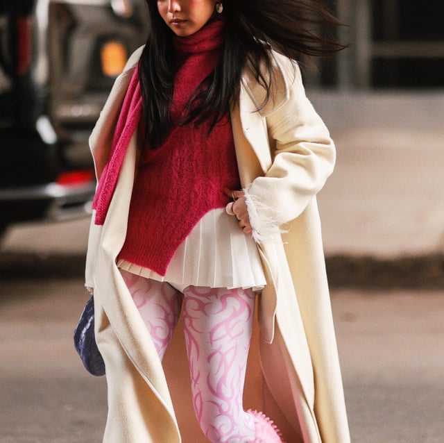 Bold Pink Sweater and Pleated Skirt Bold Pink Sweater and Pleated Skirt — Trendy Tennis Skirt Outfits