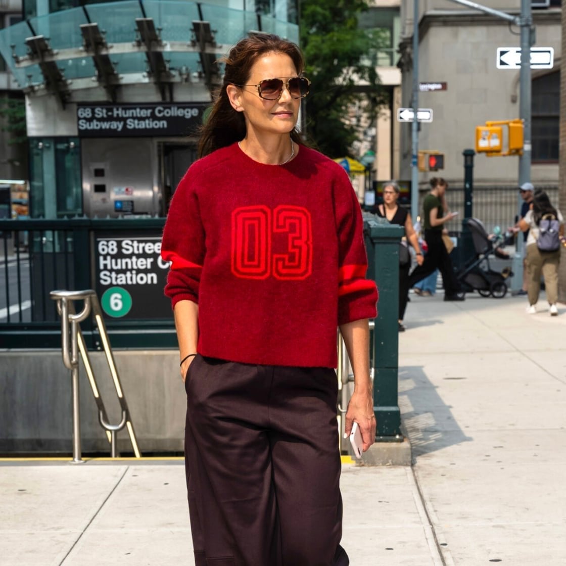 Varsity Sweater with Relaxed Fit Trousers Varsity Sweater with Relaxed Fit Trousers — Trendy Uni Outfits