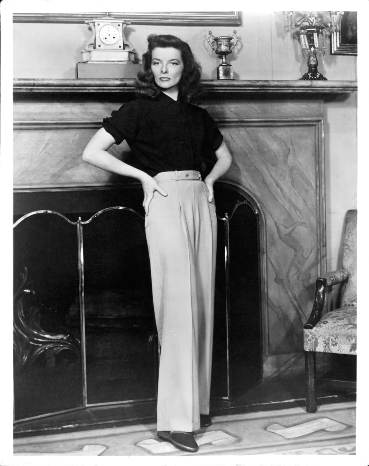 High Waisted Pleated Trousers High Waisted Pleated Trousers — Trendy Vintage Style