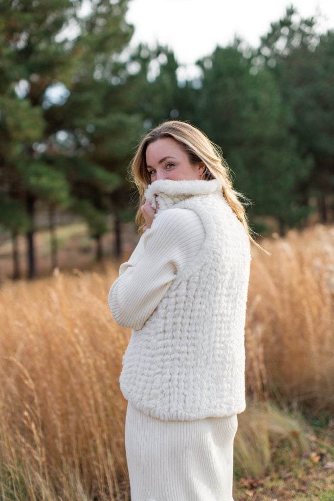 White Cable Knit Long-Sleeve Sweater Dress White Cable Knit Long-Sleeve Sweater Dress — Trendy White Sweater Outfit