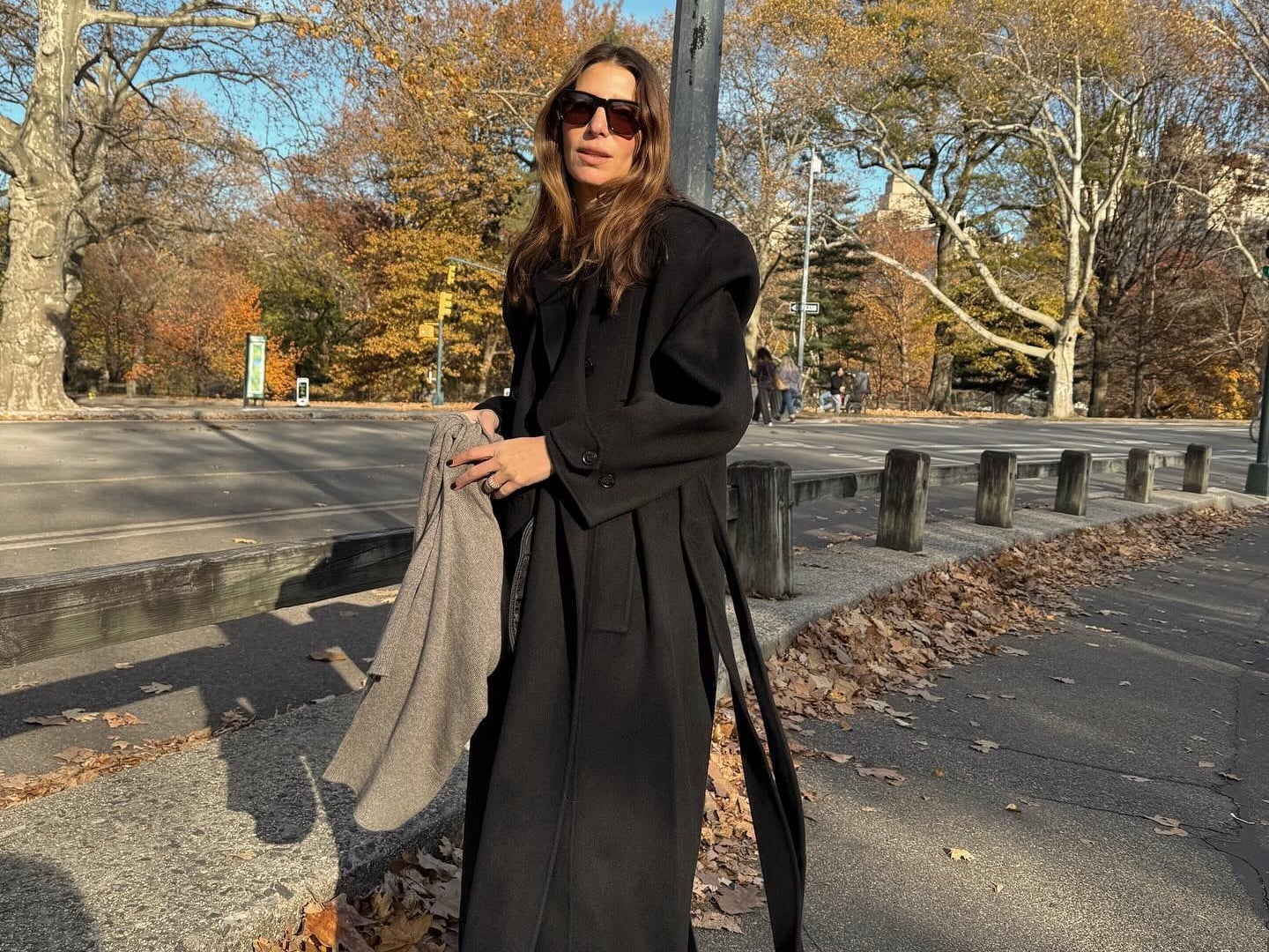 Oversized Black Wool Coat Dramatic Silhouette — Trendy Wool Coat Outfits