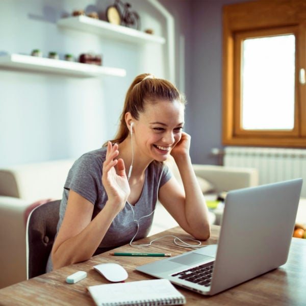 Simple Gray T-shirt for Video Calls, Close-Up Take Simple Gray T-shirt for Video Calls, Close-Up Take — Trendy Work From Home Outfits