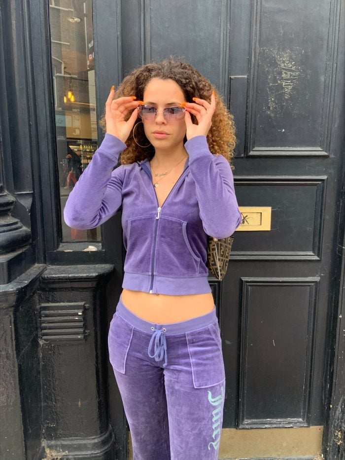 Juicy Couture Velour Tracksuit for a Branded Y2K Look Juicy Couture Velour Tracksuit for a Branded Y2K Look — Trendy Y2K Style