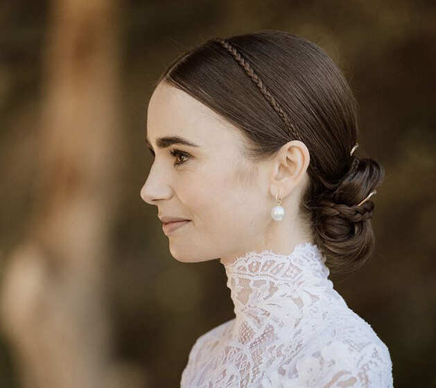 High Messy Blonde Bun With Textured Strands High Messy Blonde Bun With Textured Strands — Wedding Bun Ideas
